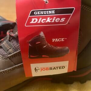 Dickies men’s leather exterior work boots size 7.5 new with tags brown and black